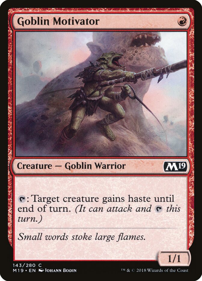 Goblin Motivator (143) - Core Set 2019 (M19)