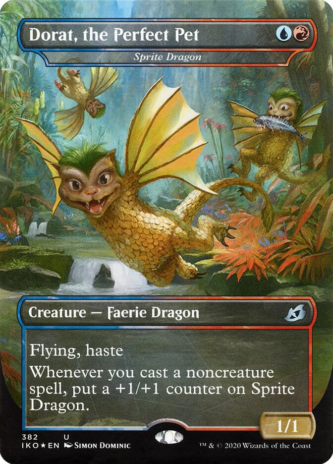 Dorat, the Perfect Pet - Sprite Dragon (382) - Ikoria: Lair of Behemoths (IKO)