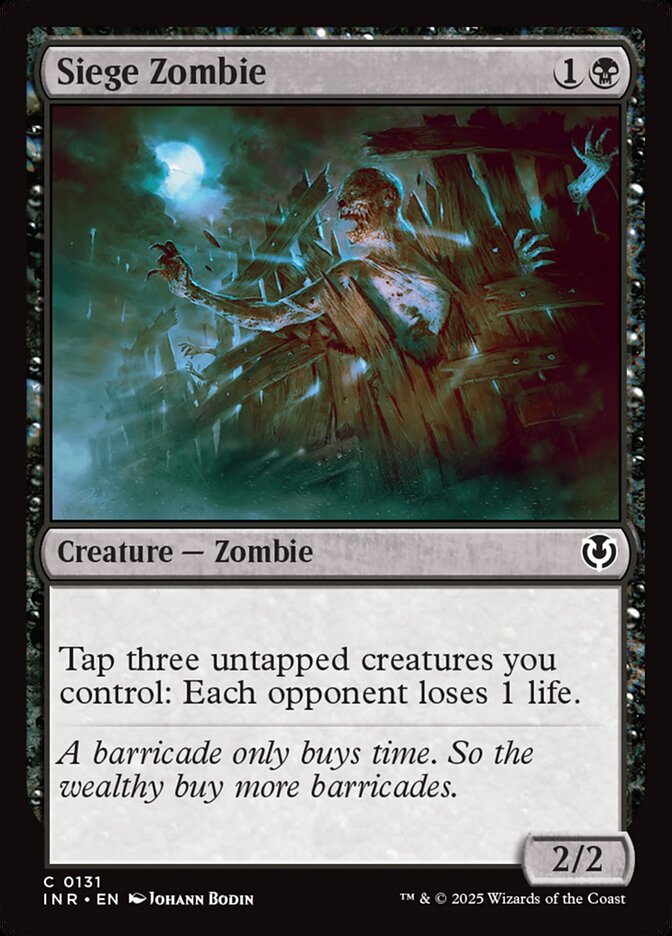 Siege Zombie - Innistrad Remastered (INR)