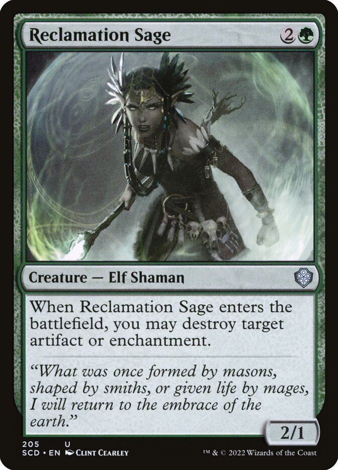 Reclamation Sage (205) - Starter Commander Decks (SCD)