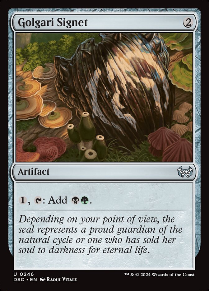 Golgari Signet (246) - Duskmourn: House of Horror Commander (DSC)