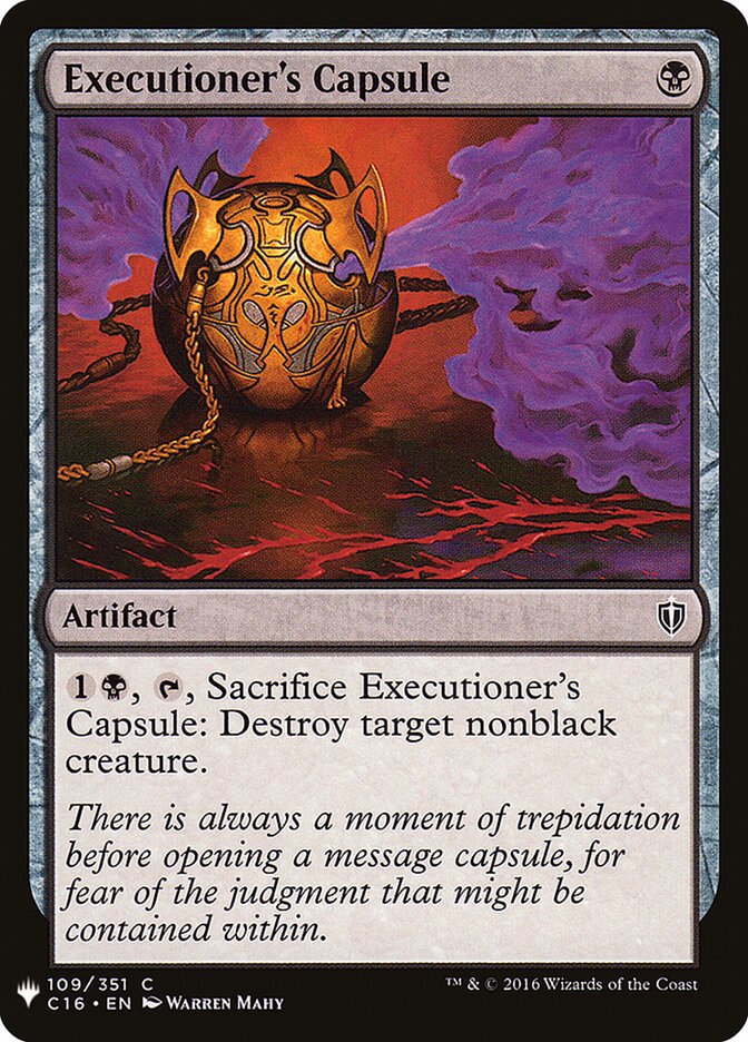 Executioner's Capsule (C16-109) - The List (PLST)
