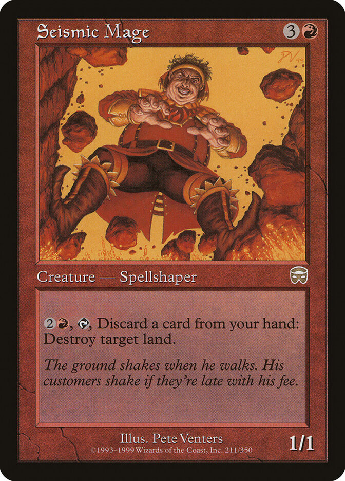 Seismic Mage (211) - Mercadian Masques (MMQ)