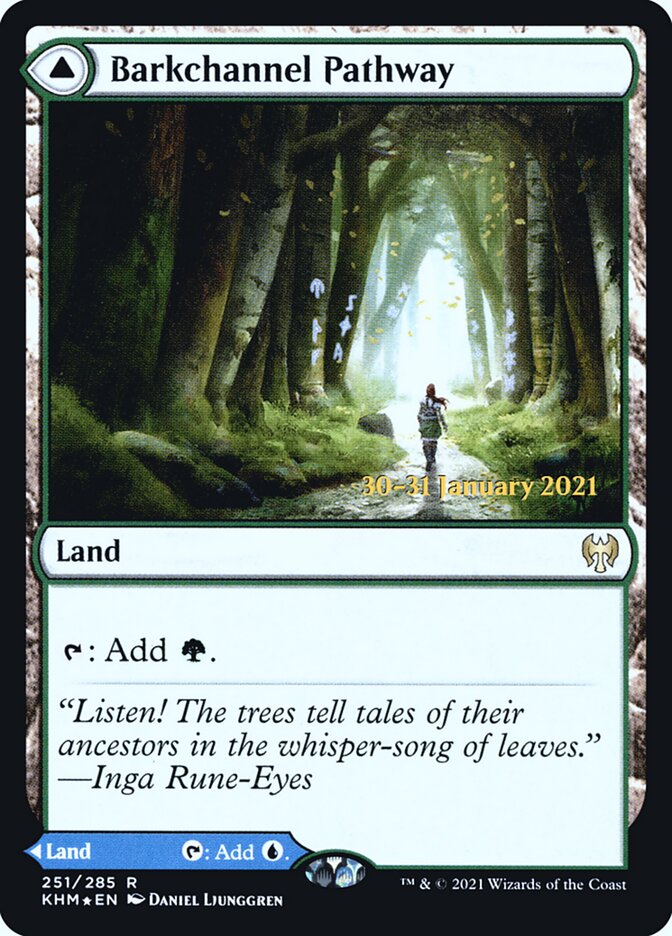 Barkchannel Pathway // Tidechannel Pathway (251s) - Kaldheim Promos (PKHM)
