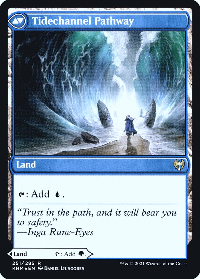 Barkchannel Pathway // Tidechannel Pathway (251s) - Kaldheim Promos (PKHM)