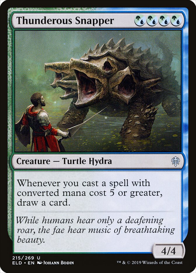 Thunderous Snapper (215) - Throne of Eldraine (ELD)