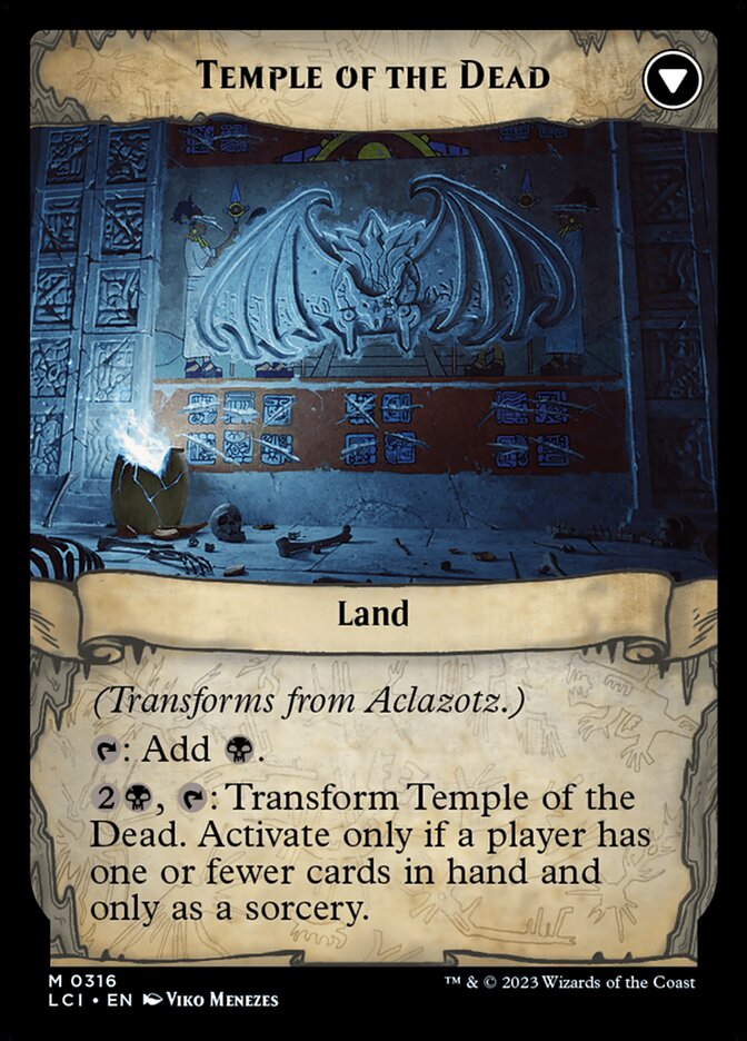 Aclazotz, Deepest Betrayal // Temple of the Dead (316) - The Lost Caverns of Ixalan (LCI)