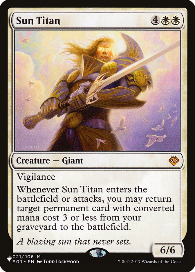 Sun Titan (E01-21) - The List (PLST)