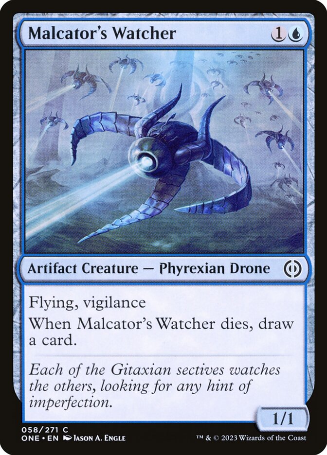 Malcator's Watcher (58) - Phyrexia: All Will Be One (ONE)
