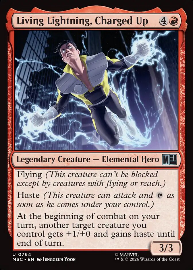 Living Lightning, Charged Up (764) - Marvel Super Heroes Commander (MSC)