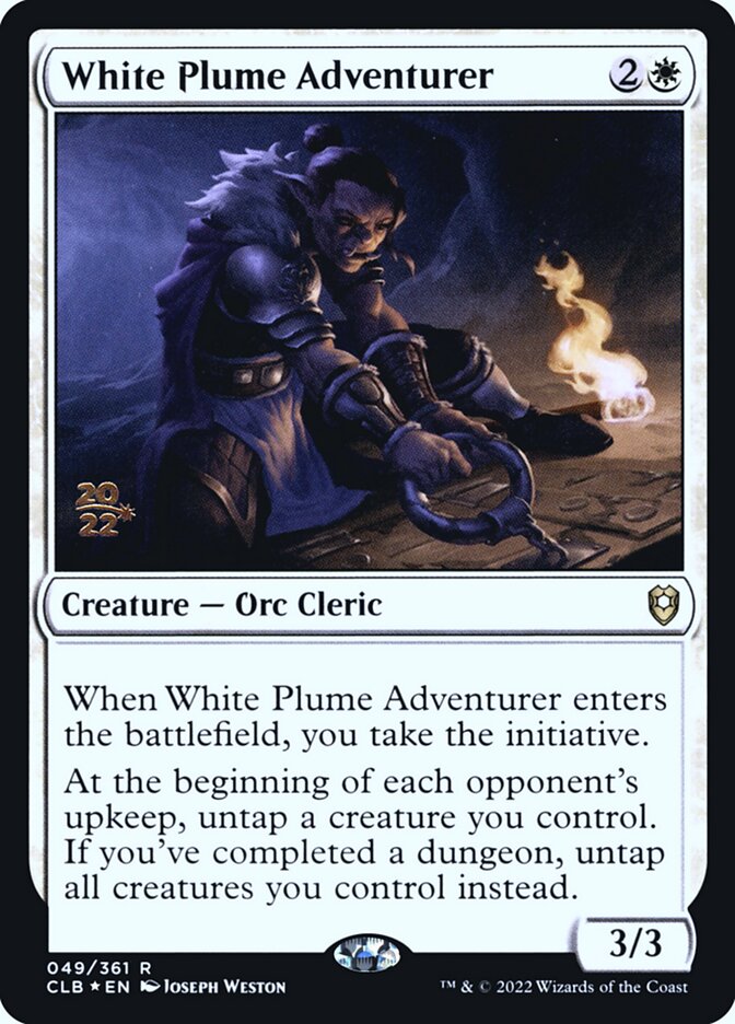 White Plume Adventurer (49s) - Battle for Baldur's Gate Promos (PCLB)