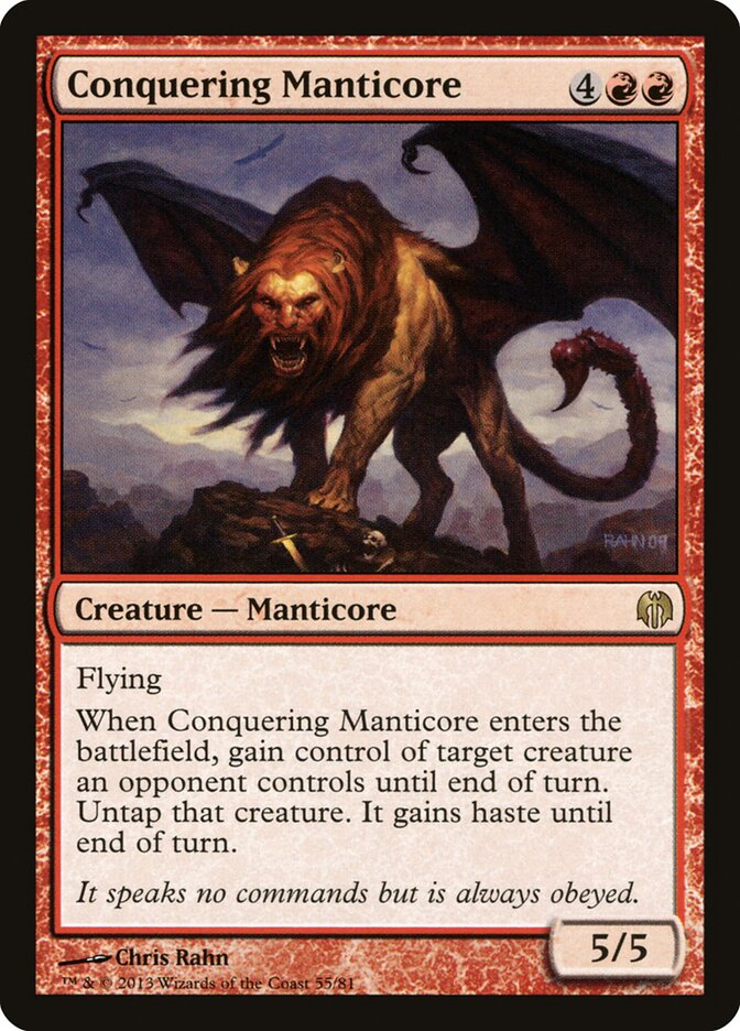 Conquering Manticore (55) - Duel Decks: Heroes vs. Monsters (DDL)