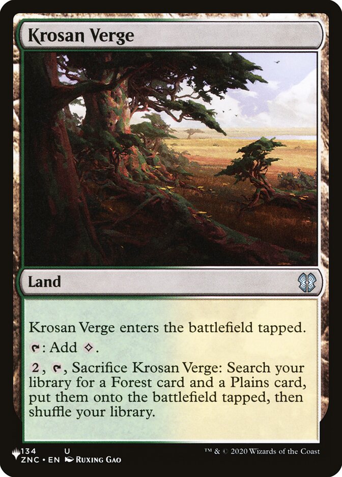 Krosan Verge (ZNC-134) - The List (PLST)