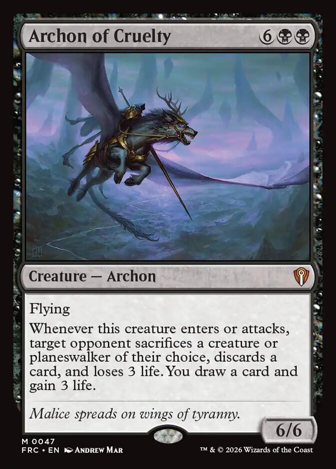 Archon of Cruelty (47) - Reality Fracture Commander (FRC)