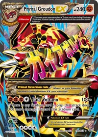 Primal Groudon EX Omega 151 Full Art (151) - XY - Primal Clash (PRC)