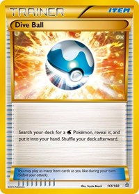 Dive Ball 161 Secret Rare (161) - XY - Primal Clash (PRC)