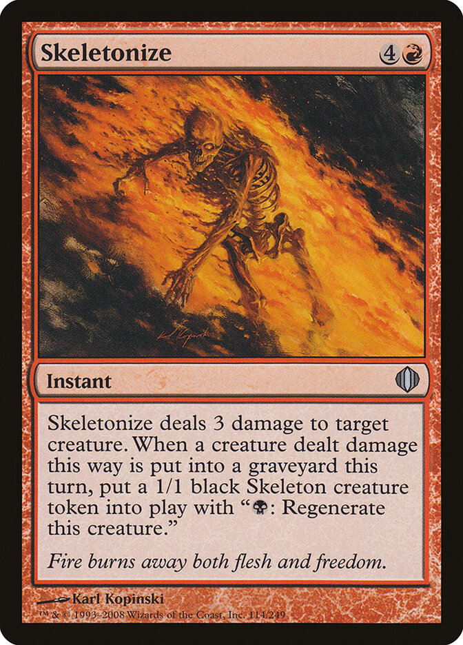 Skeletonize (114) - Shards of Alara (ALA)