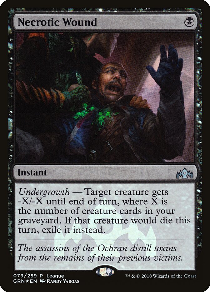 Necrotic Wound (79) - Guilds of Ravnica Promos (PGRN)