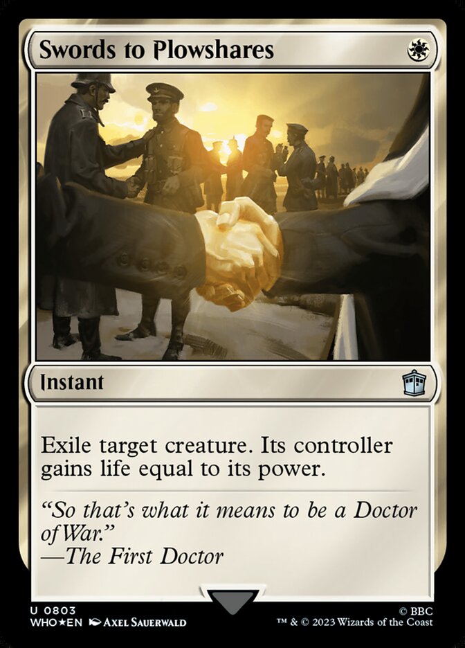 Swords to Plowshares (803) - Doctor Who (WHO)