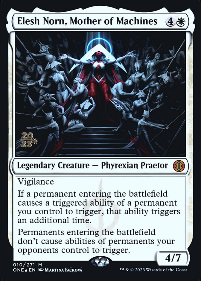 Elesh Norn, Mother of Machines (10s) - Phyrexia: All Will Be One Promos (PONE)