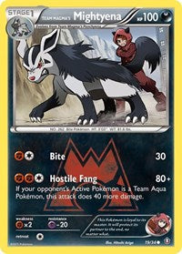 Team Magmas Mightyena (19) - Double Crisis (DCR)