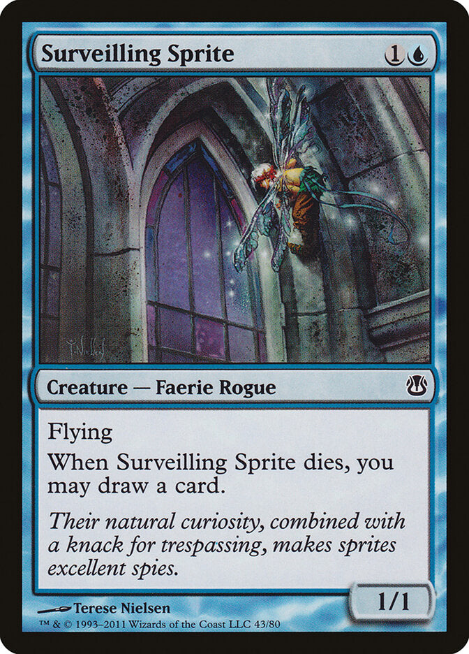 Surveilling Sprite (43) - Duel Decks: Ajani vs. Nicol Bolas (DDH)