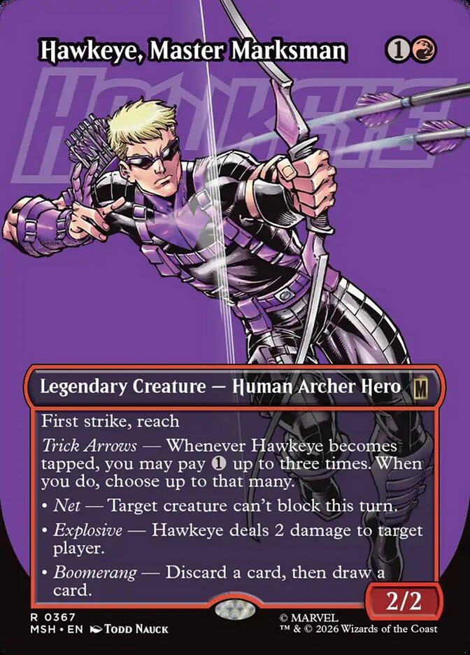 Hawkeye, Master Marksman (367) - Marvel Super Heroes (MSH)