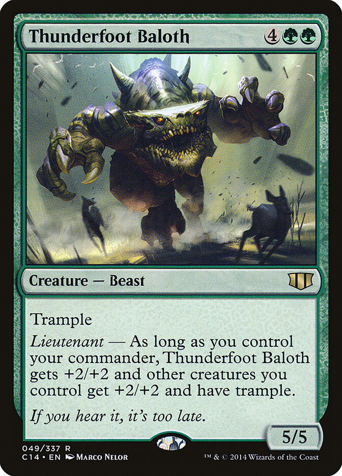 Thunderfoot Baloth (49) - Commander 2014 (C14)