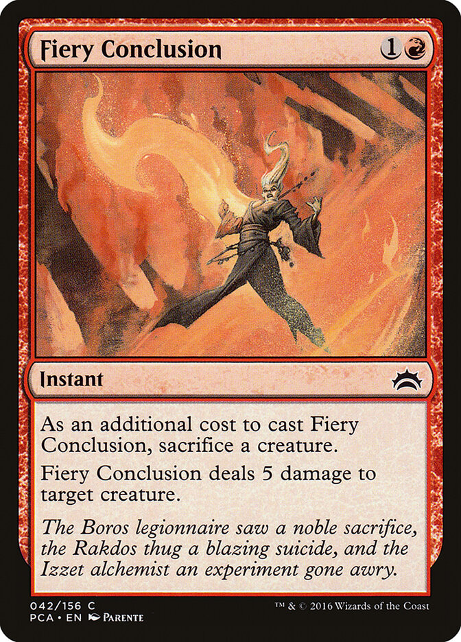 Fiery Conclusion (42) - Planechase Anthology (PCA)