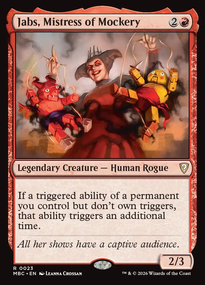 Jabs, Mistress of Mockery (23) - Mystery Booster Commander Edition (MBC)