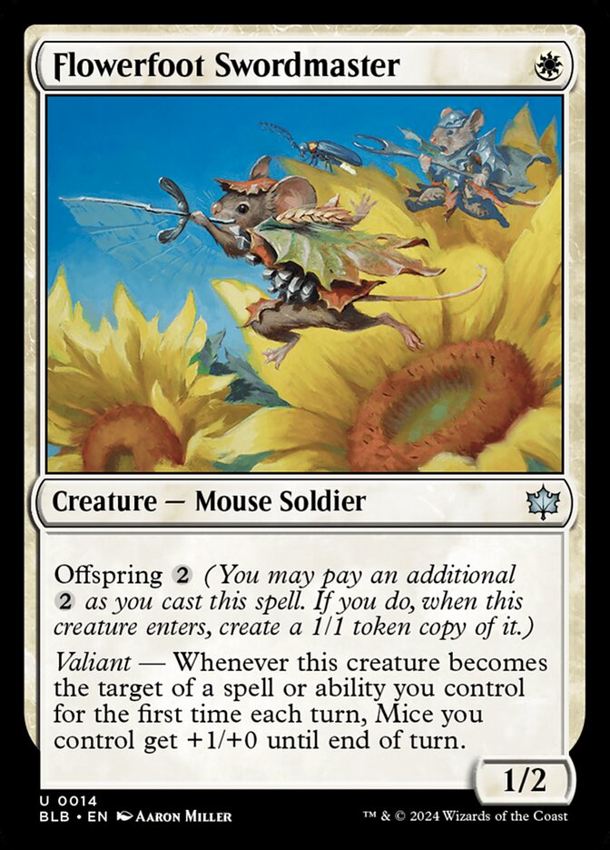 Flowerfoot Swordmaster (14) - Bloomburrow (BLB)