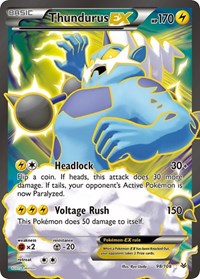 Thundurus EX 98 Full Art (98) - XY - Roaring Skies (ROS)