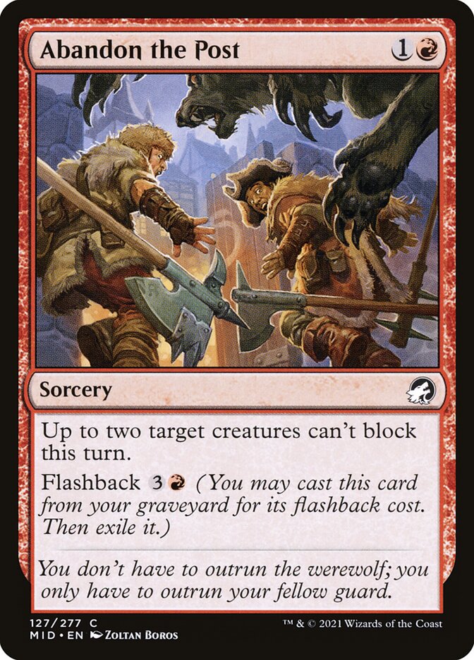Abandon the Post (127) - Innistrad: Midnight Hunt (MID)