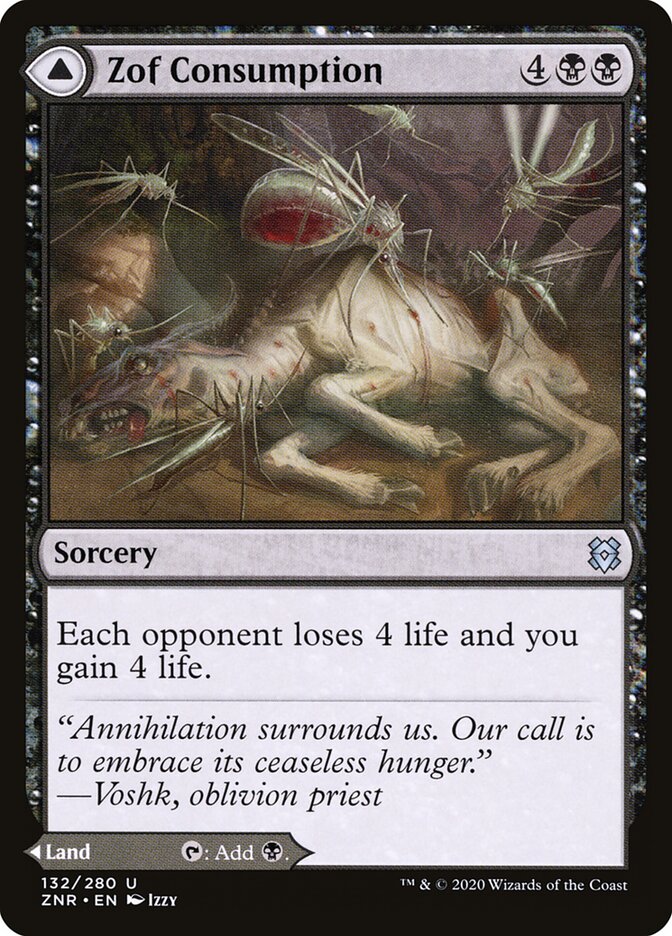 Zof Consumption // Zof Bloodbog (132) - Zendikar Rising (ZNR)