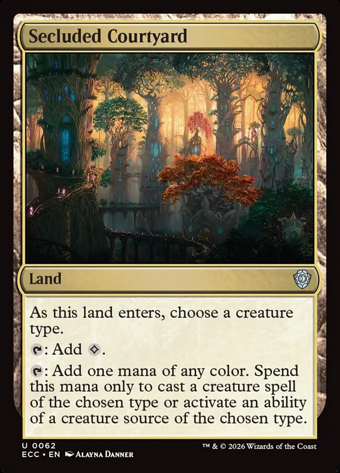 Secluded Courtyard (62) - Lorwyn Eclipsed Commander (ECC)