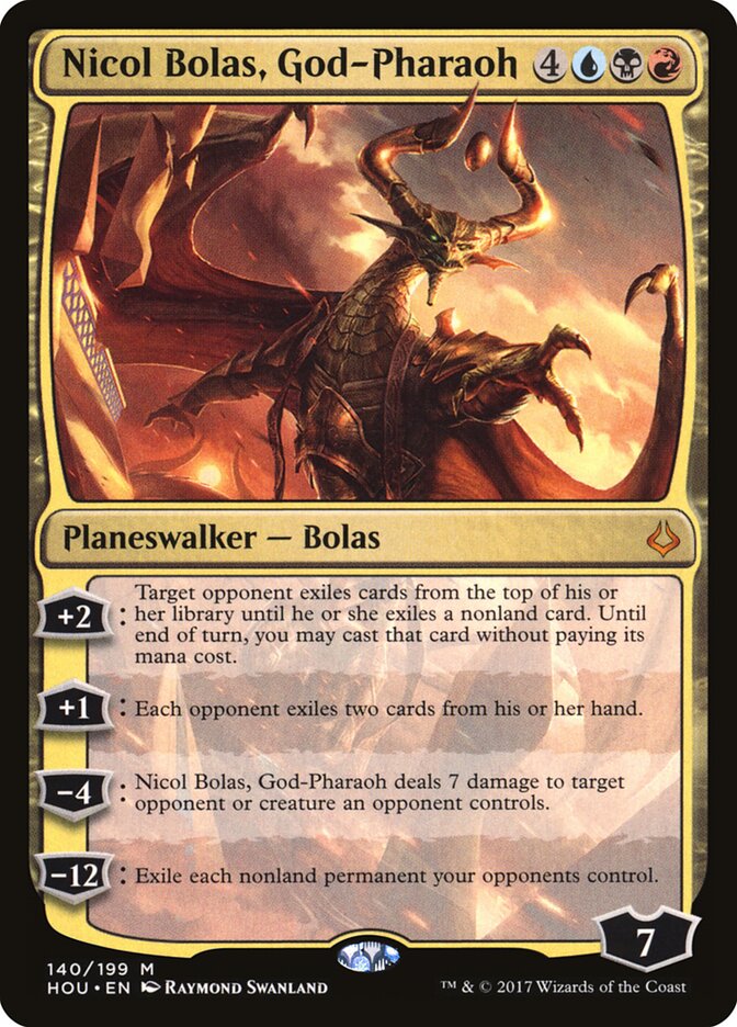 Nicol Bolas, God-Pharaoh (140) - Hour of Devastation (HOU)