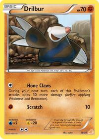 Drilbur (#13) (13) - BW Trainer Kit: Excadrill & Zoroark (BLW)