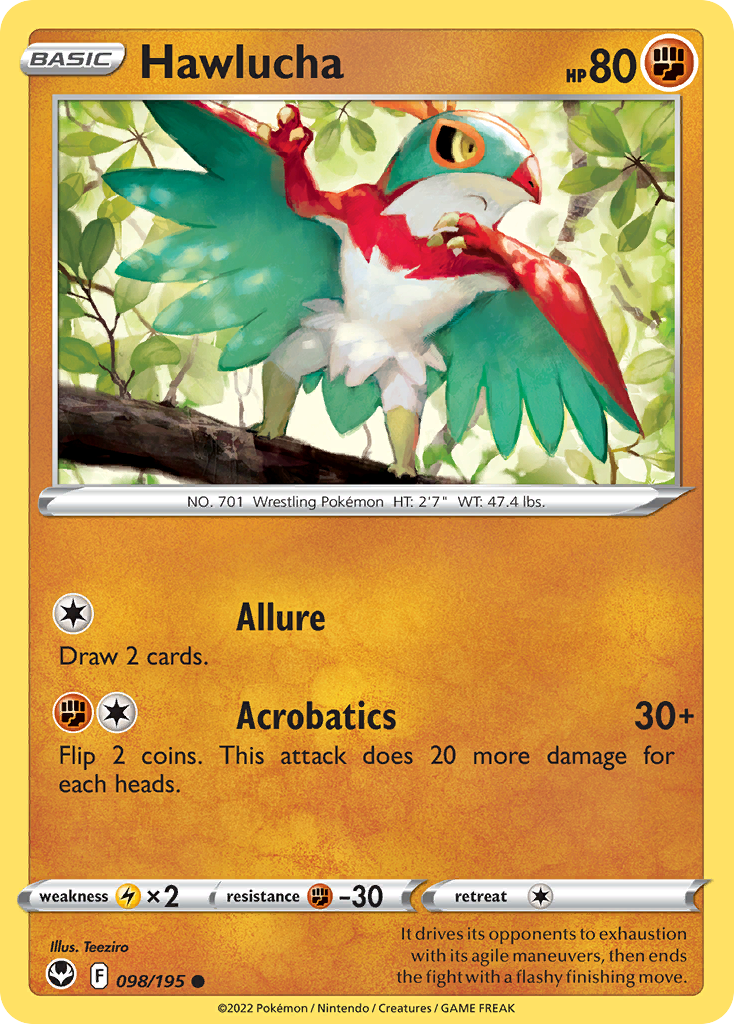 Hawlucha (98/195) - Silver Tempest (SIT)