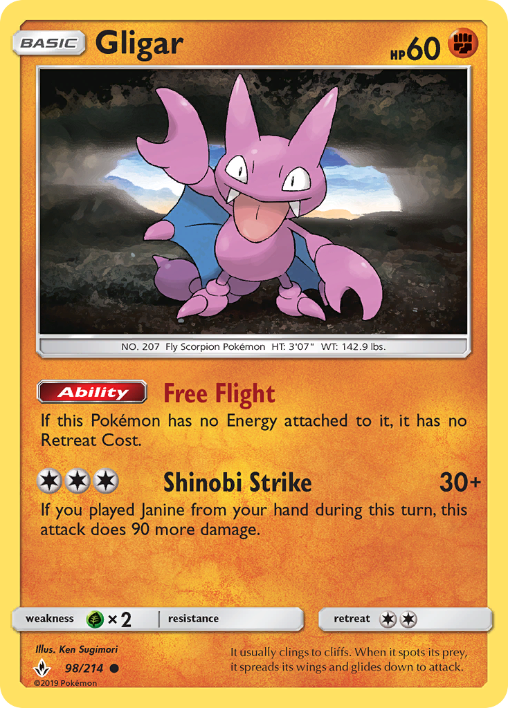 Gligar (98/214) - Unbroken Bonds (UNB)