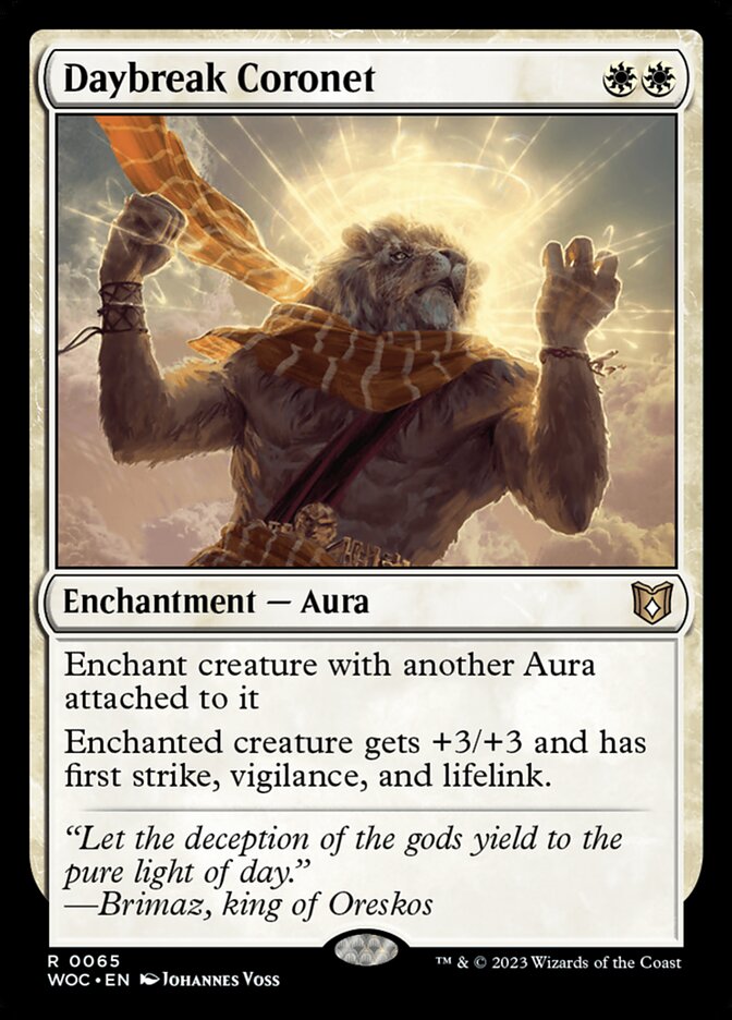 Daybreak Coronet (65) - Wilds of Eldraine Commander (WOC)