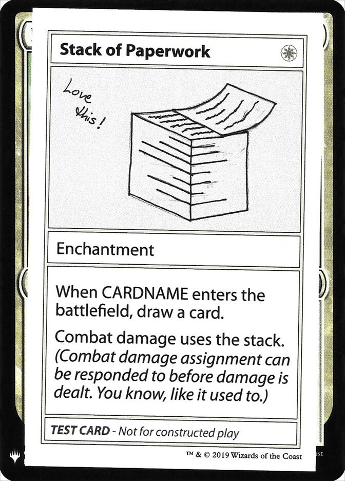 Stack of Paperwork (13) - Mystery Booster Playtest Cards 2019 (CMB1)