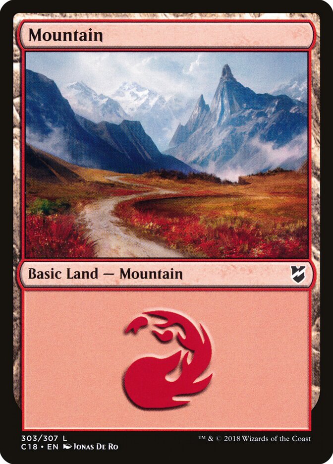 Mountain (303) - Commander 2018 (C18)