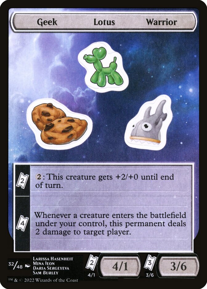 Geek Lotus Warrior (32) - Unfinity Sticker Sheets (SUNF)