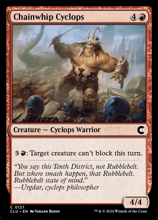 Chainwhip Cyclops (127) - Ravnica: Clue Edition (CLU)