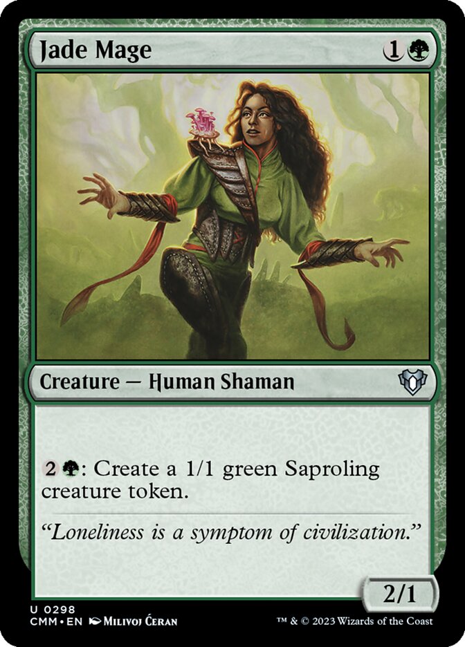 Jade Mage (298) - Commander Masters (CMM)