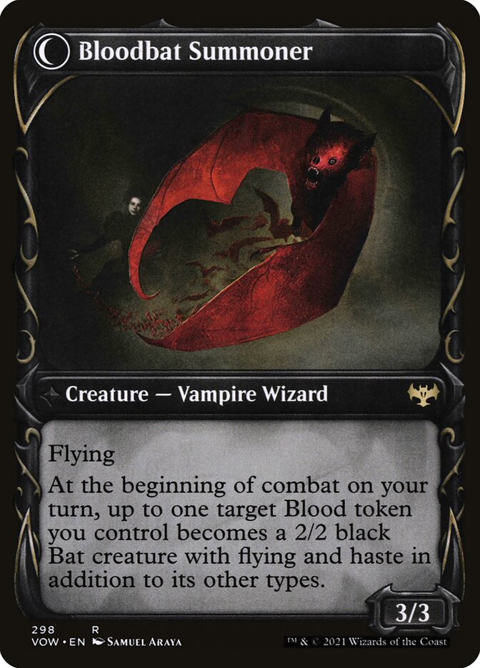 Voldaren Bloodcaster // Bloodbat Summoner (298) - Innistrad: Crimson Vow (VOW)