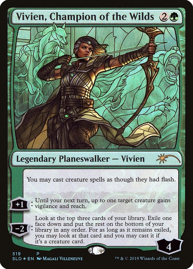 Vivien, Champion of the Wilds (519) - Secret Lair Drop (SLD)