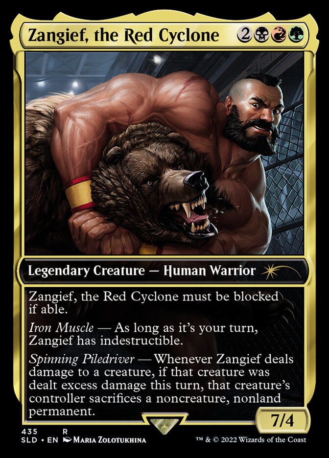 Zangief, the Red Cyclone - Maarika, Brutal Gladiator (435) - Secret Lair Drop (SLD)