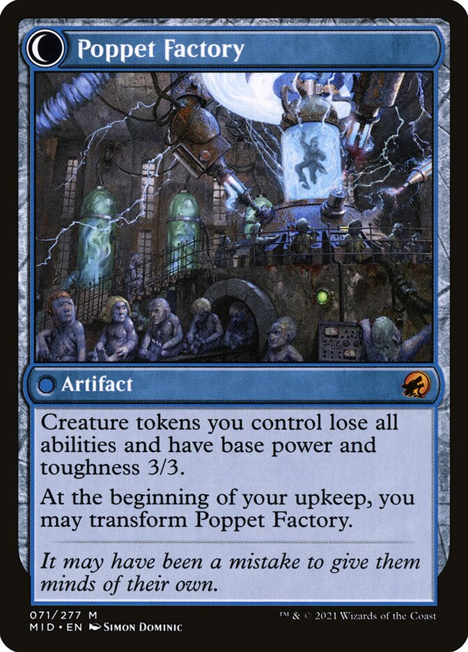 Poppet Stitcher // Poppet Factory (71) - Innistrad: Midnight Hunt (MID)