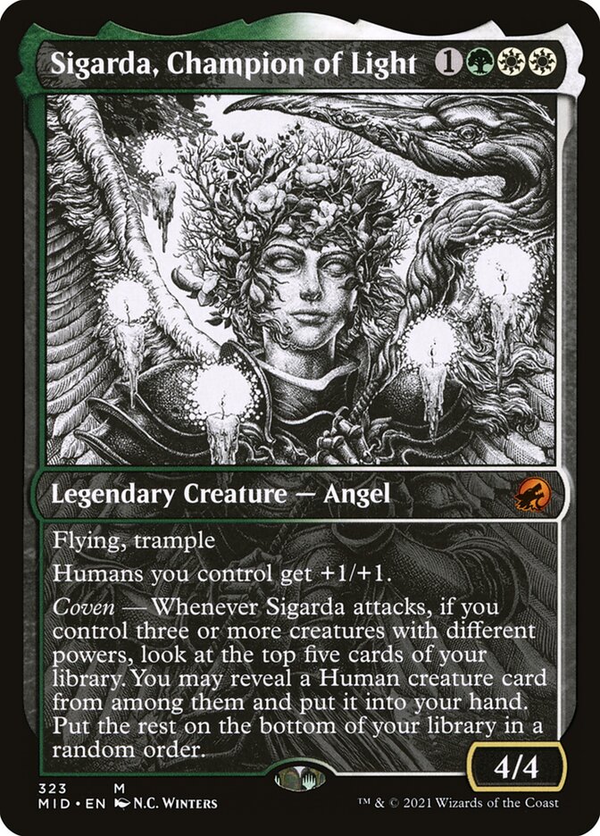 Sigarda, Champion of Light (323) - Innistrad: Midnight Hunt (MID)